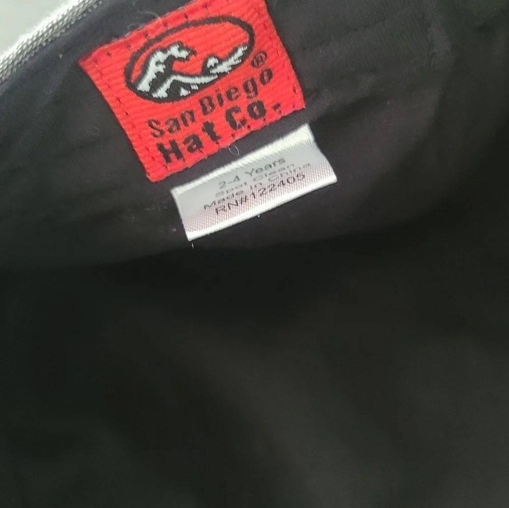 San Diego Hat Co Boys Gray Patchwork Cap NWT 2–4